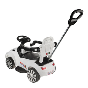 ماشین کودک بی بی ماک طرح آلفا رومئو سفید-مشکی مدل ZV-10 -اسباب بازی